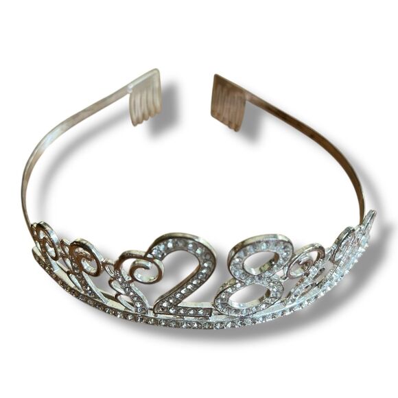 28th Birthday Tiara and Sash - Picture 5 of 7